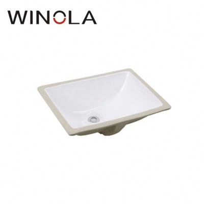 Rectangle Above Counter Porcelain Ceramic Bathroom Vessel Vanity Sink Art Basin